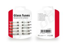 Komplet avtomobilskih steklenih varovalk /10 kosov 5A - 25A