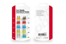 Komplet avtomobilskih varovalk standard / 10 kosov ( 5A, 7.5A, 2x10A, 2x15A, 2x20A, 25A, 30A )