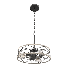 Stropna viseča svetilka / luč / 3 x E27/ črna-bela