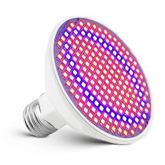 E27 grow LED sijalka / LED žarnica za spodbujanje rasti / 200 LED rdeče/modre / 18W / 1100lm / AC220V