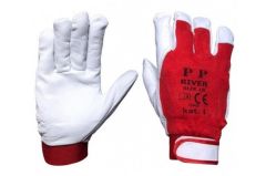 Usnjene delovne rokavice iz kozje kože in Velcro trakom / velikost 9