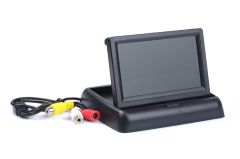 Barvni TFT02 LCD avto zaslon (4,3 inče) za kamero za vzvratno vožnjo / zložljiv