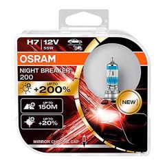 Halogenska žarnica Osram H7 12V 55W PX26d NIGHT BREAKER 200 / 2 kosa