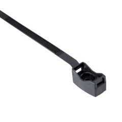 Kabelska objemka / nosilni kabel z vezico / Črna / 140 x 27 x 14mm / 25 kosov