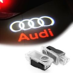 Laserski LED lučki za projiciranje logotipa / 12V - za vozila znamke AUDI 2 logo