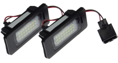 Avtomobilski LED lučki za osvetlitev registrske tablice / CanBus / z uporom / Hladno bela / 12V - za vozila VOLKSWAGEN in AUDI