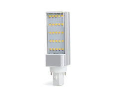 G24 LED sijalka / G24 LED žarnica / Toplo bela / 25 LED / 2835 / 4W = 40W / 230V