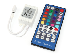 RGB-W LED IR daljinski krmilnik / kontroler / upravljalnik / DC12-24V / 8A