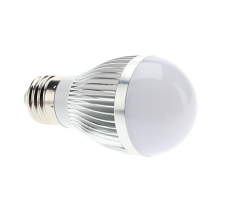 E27 LED sijalka / Bučka LED žarnica / Toplo bela / 5 LED / CREE / 5W = 50W / AC195~265V
