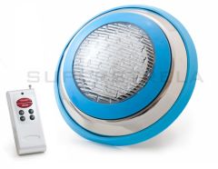 Nadgradna bazenska LED svetilka z RF daljincem / Večbarvna - RGB / 12 LED / High Power / 12W / AC 12V