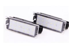 Avtomobilski LED lučki za osvetlitev registrske tablice / CanBus / z uporom / Hladno bela / DC12V - za vozila RENAULT