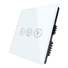 Wifi SMART TOUCH stikalo za ventilacijo / 230V / belo