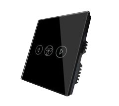 Wifi SMART TOUCH stikalo za ventilacijo / 230V / črno