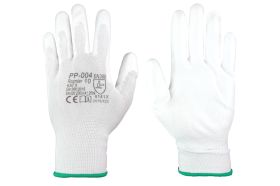 Delovne rokavice bele (poliuretanska prevleka) - velikost 9