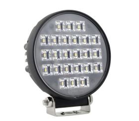 Delovna okrogla LED luč / Delovni LED žaromet / 24 LED / High Power / 24W / Hladno bela / DC12-24V / ECE R10 certifikat / S STIKALOM