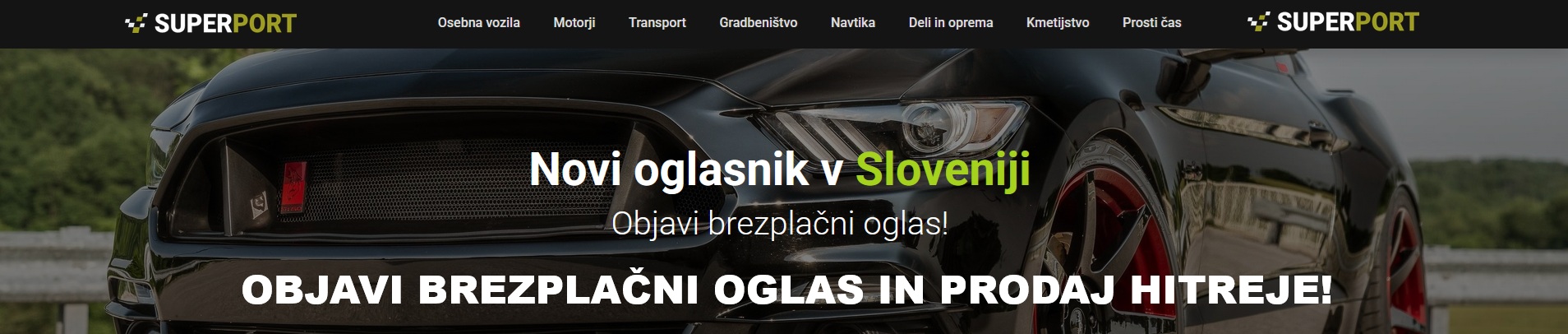 SuperPort.si – brezplačni oglasi za avto, motor, traktor, kolo, čoln ter dele in opremo.