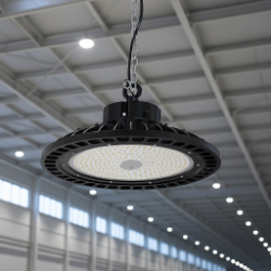 Industrijska viseča LED UFO high-bay luč za visoke stropove